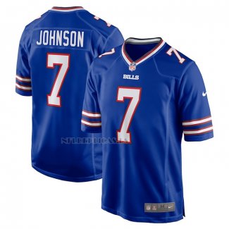 Camiseta NFL Game Buffalo Bills Taron Johnson 7 Azul