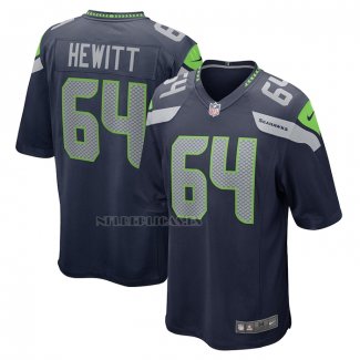 Camiseta NFL Game Seattle Seahawks Jarrod Hewitt Primera Azul