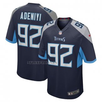 Camiseta NFL Game Tennessee Titans Ola Adeniyi Azul