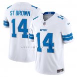 Camiseta NFL Limited Detroit Lions Amon-Ra St. Brown Vapor F.U.S.E. Blanco