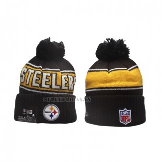 Gorro Beanie Pittsburgh Steelers New Era Sideline Negro Amarillo