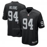 Camiseta NFL Game Las Vegas Raiders Christian Wilkins Negro