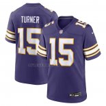 Camiseta NFL Game Minnesota Vikings Dallas Turner Alterno Violeta