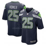 Camiseta NFL Game Seattle Seahawks Travis Homer Azul