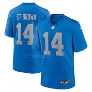 Camiseta NFL Game Detroit Lions Amon-Ra St. Brown Alterno Azul