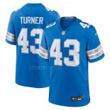 Camiseta NFL Game Detroit Lions James Turner Azul