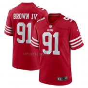 Camiseta NFL Game San Francisco 49ers Earnest Brown IV Rojo