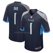 Camiseta NFL Game Tennessee Titans Number 1 Dad Azul