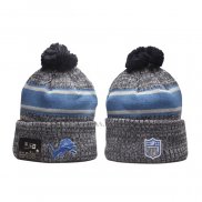 Gorro Beanie Detroit Lions New Era Sideline Gris Oscuro