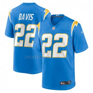 Camiseta NFL Game Los Angeles Chargers Michael Davis 22 Azul