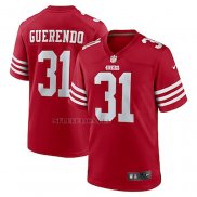 Camiseta NFL Game San Francisco 49ers Isaac Guerendo Rojo