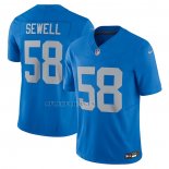 Camiseta NFL Limited Detroit Lions Penei Sewell Vapor F.U.S.E. Alterno Azul