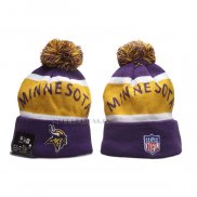 Gorro Beanie Minnesota Vikings New Era Violeta Amarillo