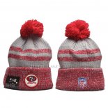 Gorro Beanie San Francisco 49ers Sideline Gris Rojo