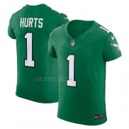 Camiseta NFL Elite Philadelphia Eagles Jalen Hurts 2nd Alterno Vapor F.U.S.E. Verde