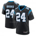 Camiseta NFL Game Carolina Panthers Jonathon Brooks 2024 NFL Draft Negro