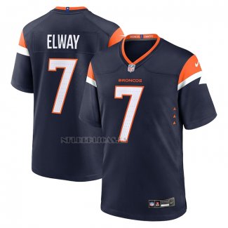 Camiseta NFL Game Denver Broncos John Elway Alterno Retired Azul