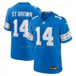 Camiseta NFL Game Detroit Lions Amon-Ra St. Brown Azul2