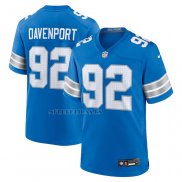 Camiseta NFL Game Detroit Lions Marcus Davenport Azul