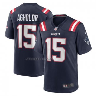 Camiseta NFL Game New England Patriots Nelson Agholor Azul