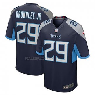 Camiseta NFL Game Tennessee Titans Jarvis Brownlee Jr. Azul