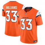 Camiseta NFL Limited Denver Broncos Javonte Williams Vapor F.U.S.E. Naranja