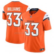 Camiseta NFL Limited Denver Broncos Javonte Williams Vapor F.U.S.E. Naranja