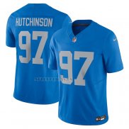Camiseta NFL Limited Detroit Lions Aidan Hutchinson Vapor F.U.S.E. Alterno Azul