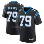 Camiseta NFL Game Carolina Panthers Ikem Ekwonu Negro