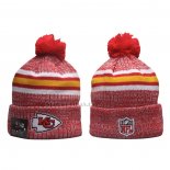 Gorro Beanie Kansas City Chiefs New Era Sideline 2023 Rojo