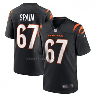 Camiseta NFL Game Cincinnati Bengals Quinton Spain Negro