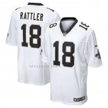 Camiseta NFL Game New Orleans Saints Spencer Rattler 2024 NFL Draft Blanco