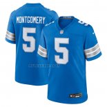 Camiseta NFL Game Detroit Lions David Montgomery Azul2
