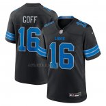 Camiseta NFL Game Detroit Lions Jared Goff 2nd Alterno Negro