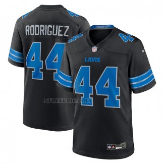 Camiseta NFL Game Detroit Lions Malcolm Rodriguez 2nd Alterno Negro