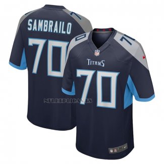 Camiseta NFL Game Tennessee Titans Ty Sambrailo Azul