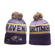 Gorro Beanie Baltimore Ravens Sideline Violeta