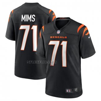 Camiseta NFL Game Cincinnati Bengals Amarius Mims 2024 NFL Draft First Round Pick Negro