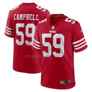 Camiseta NFL Game San Francisco 49ers De Vondre Campbell Rojo