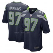 Camiseta NFL Game Seattle Seahawks Johnathan Hankins Azul