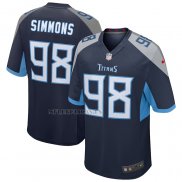 Camiseta NFL Game Tennessee Titans Jeffery Simmons Azul