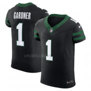 Camiseta NFL Elite New York Jets Ahmad Sauce Gardner Alterno Vapor F.U.S.E. Negro