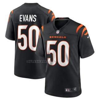 Camiseta NFL Game Cincinnati Bengals Jordan Evans Negro