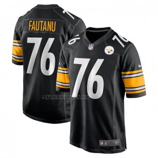 Camiseta NFL Game Pittsburgh Steelers Troy Fautanu 2024 NFL Draft First Round Pick Negro