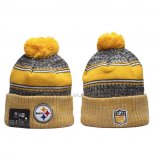 Gorro Beanie Pittsburgh Steelers Sideline Amarillo Gris