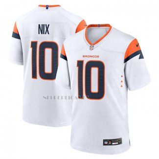 Camiseta NFL Game Denver Broncos Bo Nix Blanco