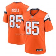 Camiseta NFL Game Denver Broncos Lucas Krull Naranja Blanco