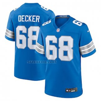 Camiseta NFL Game Detroit Lions Taylor Decker Azul Blanco