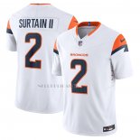 Camiseta NFL Limited Denver Broncos Patrick Surtain II Vapor F.U.S.E. Blanco