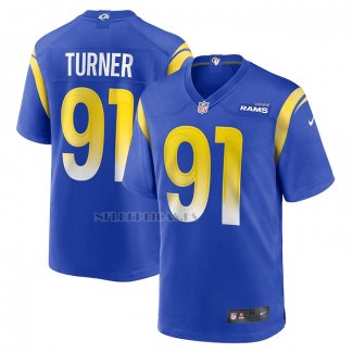 Camiseta NFL Game Los Angeles Rams Kobie Turner Primera Azul